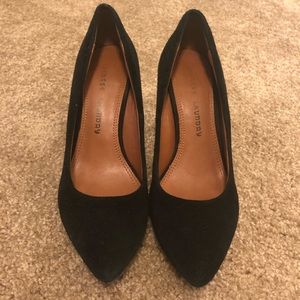 Black Suede Pumps